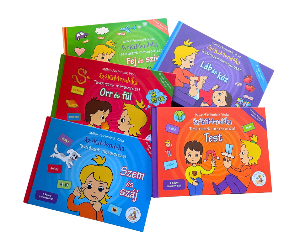 Testrészek mesesorozat 1-5. - 3 kötet már szókártyás változatban!